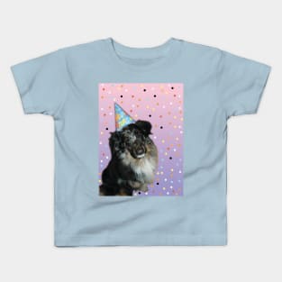 Birthday Aussie Shepard Puppy Kids T-Shirt